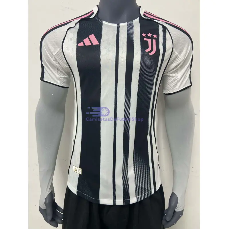Camiseta Juventus 2025/2026 1ª Equipación Negro/Blanco (EDICIÓN JUGADOR)
