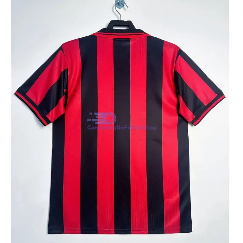 Camiseta AC Milan 1997/98 1ª Equipación Retro Rojo/Negro