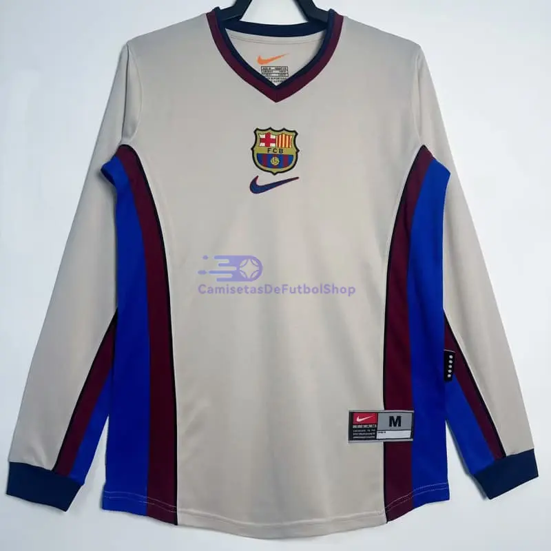 Camiseta Barcelona 1998/99 2ª Equipación Retro ML Beige