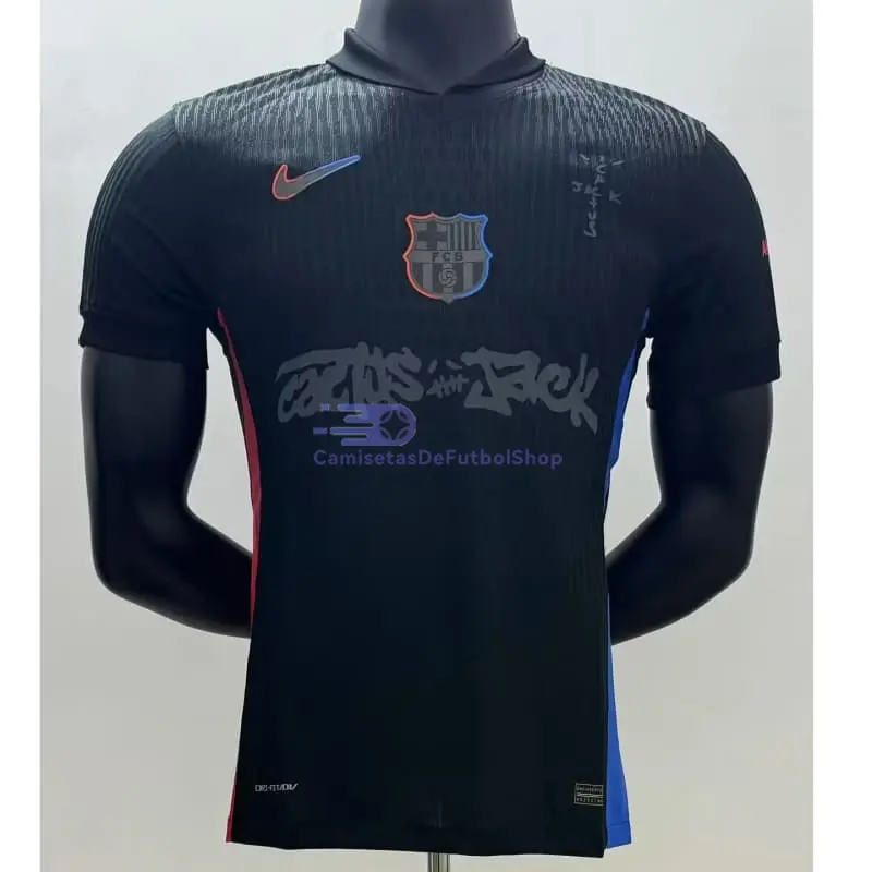 Camiseta Barcelona x Travis Scott 2024/2025 2ª Equipación Negro (EDICIÓN JUGADOR)
