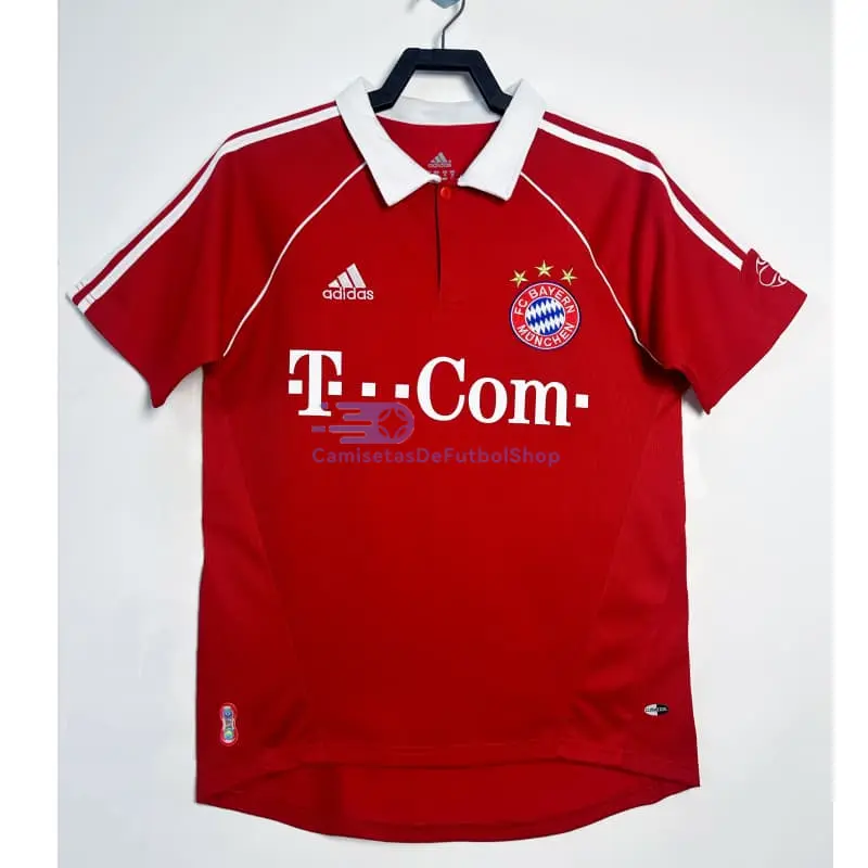 Camiseta Bayern Múnich 2006/07 1ª Equipación Retro Rojo