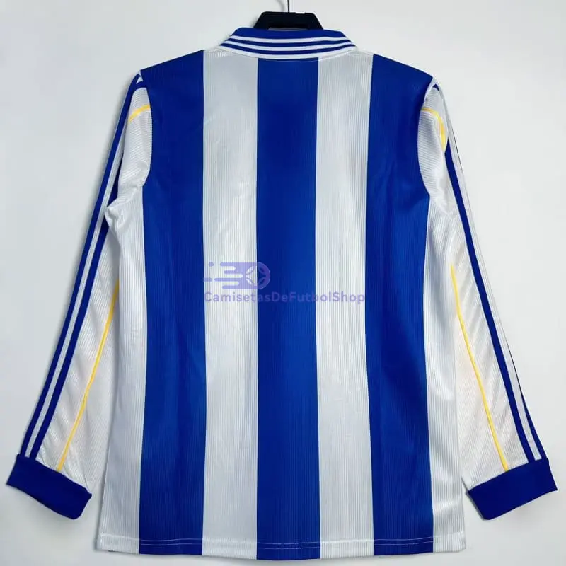 Camiseta Deportivo de La Coruña 1999/00 1ª Equipación Retro ML Azul/Blanco