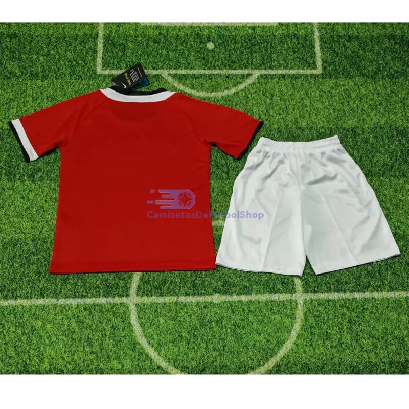 Camiseta Manchester United 2005/06 1ª Equipación Retro Niño Kit Rojo 