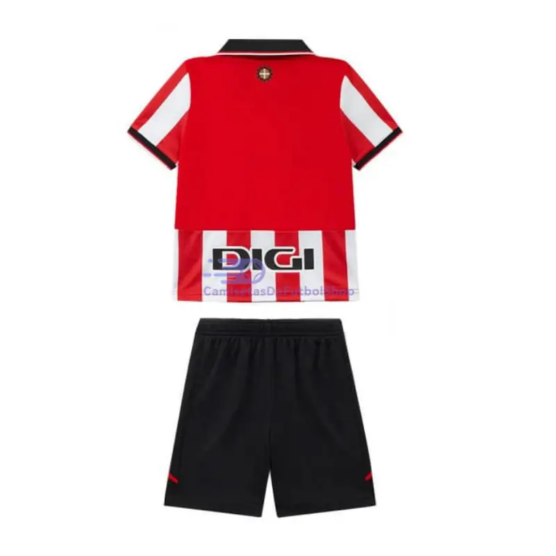 Camiseta Athletic de Bilbao 2025/2026 1ª Equipación Rojo/Blanco Niño Kit