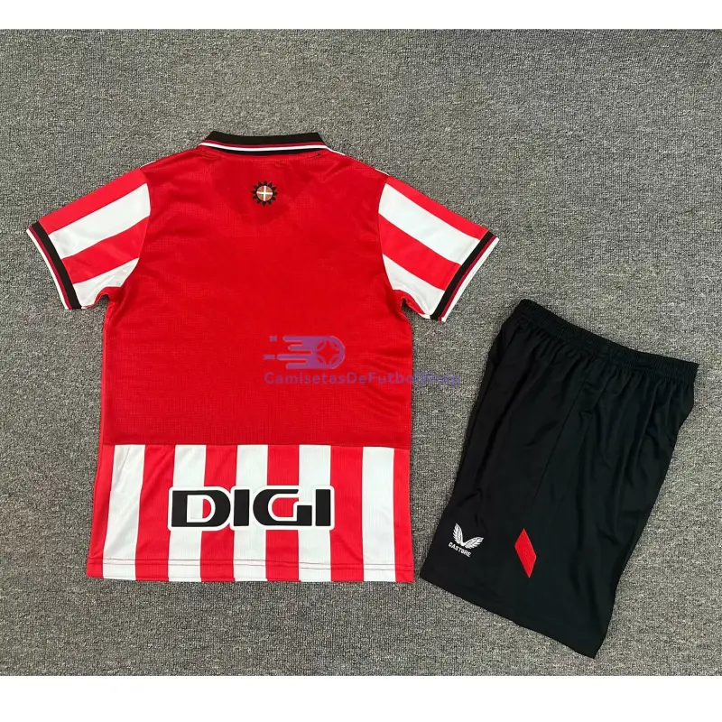 Camiseta Athletic de Bilbao 2025/2026 1ª Equipación Rojo/Blanco Niño Kit