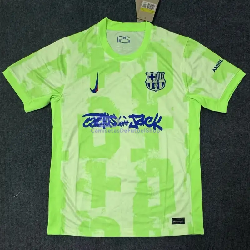 Camiseta Barcelona x Travis Scott Limited Edition 2024/2025 3ª Equipación Verde