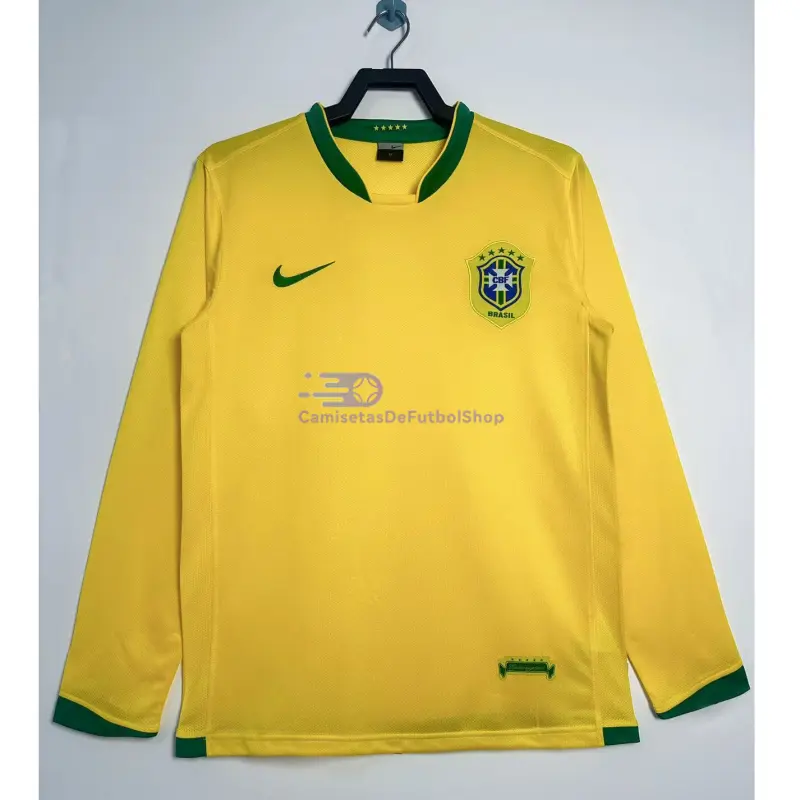 Camiseta Brasil 2006 1ª Equipación Retro ML Amarillo