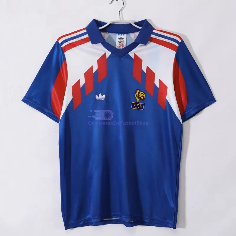 Camiseta Francia 1990 1ª Equipación Retro Azul