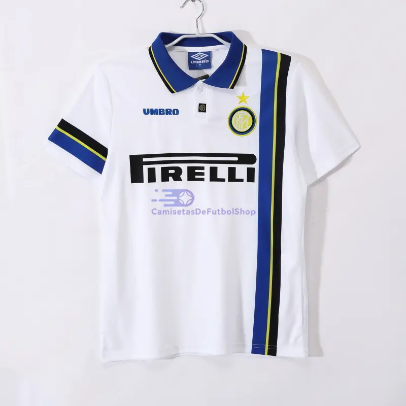 Camiseta Inter de Milan 1997/98 2ª Equipación Retro Blanco