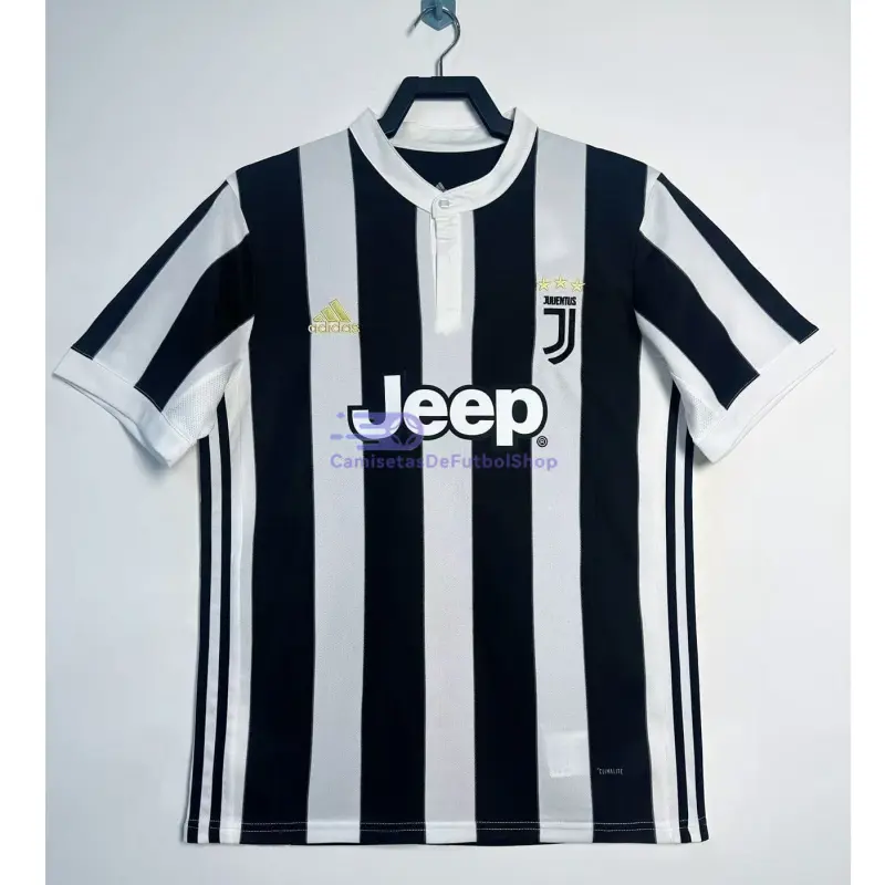 Camiseta Juventus 2017/18 1ª Equipación Retro Negro/Blanco