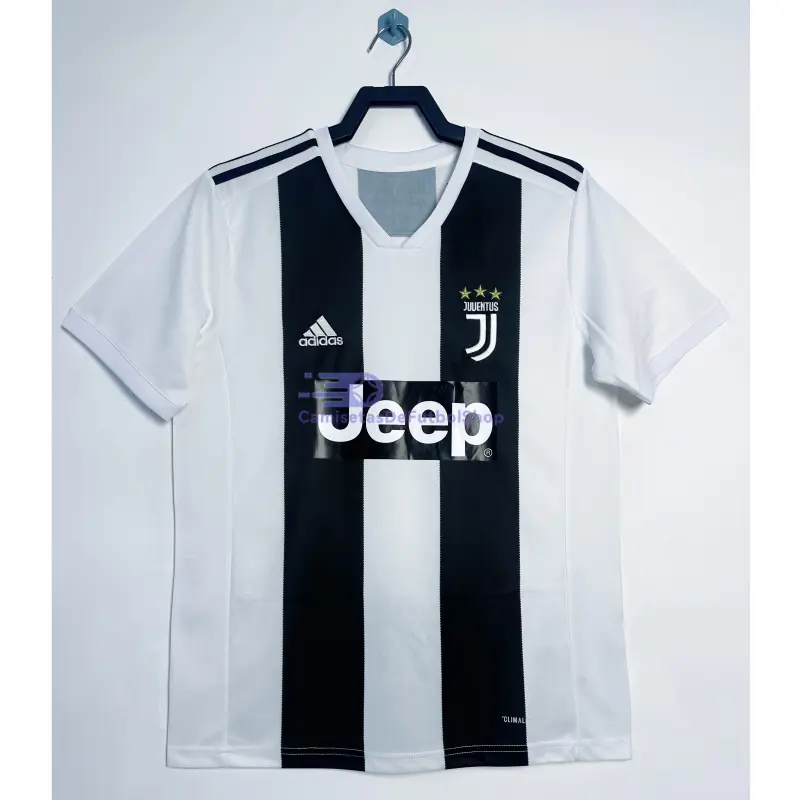 Camiseta Juventus 2018/19 1ª Equipación Retro Negro/Blanco
