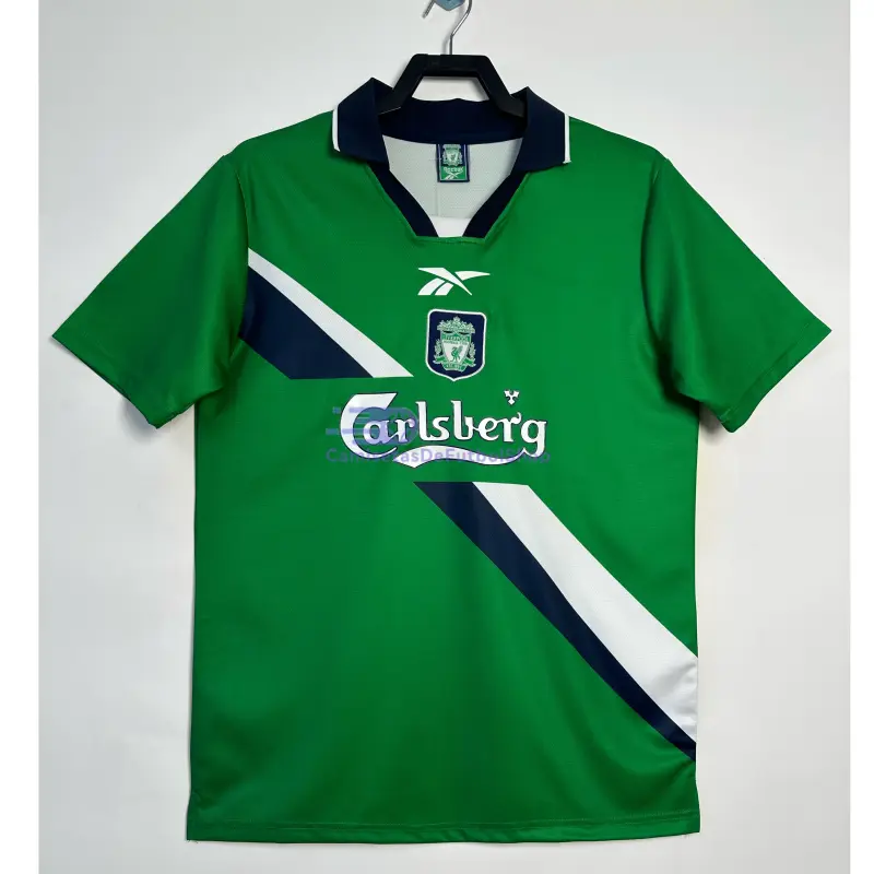 Camiseta Liverpool 1999/00 2ª Equipación Retro Verde