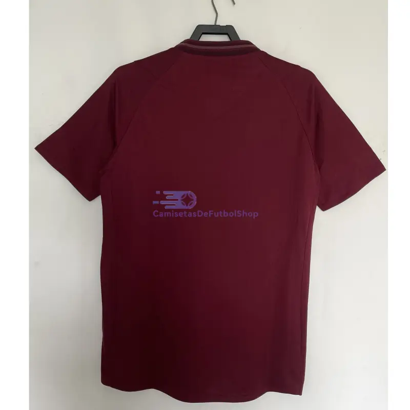 Camiseta Manchester City 2012/13 2ª Equipación Retro Rojo Oscuro