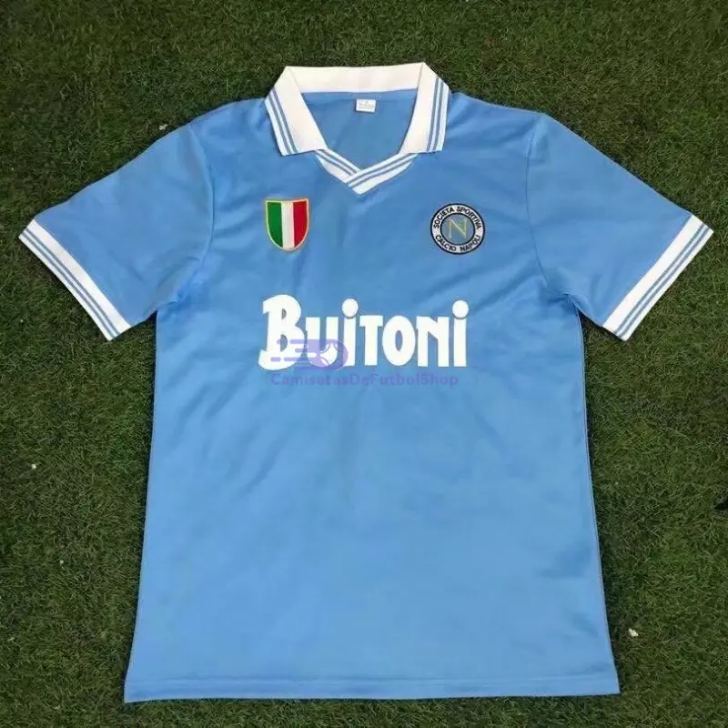 Camiseta Napoli 1986/87 1ª Equipación Retro Azul
