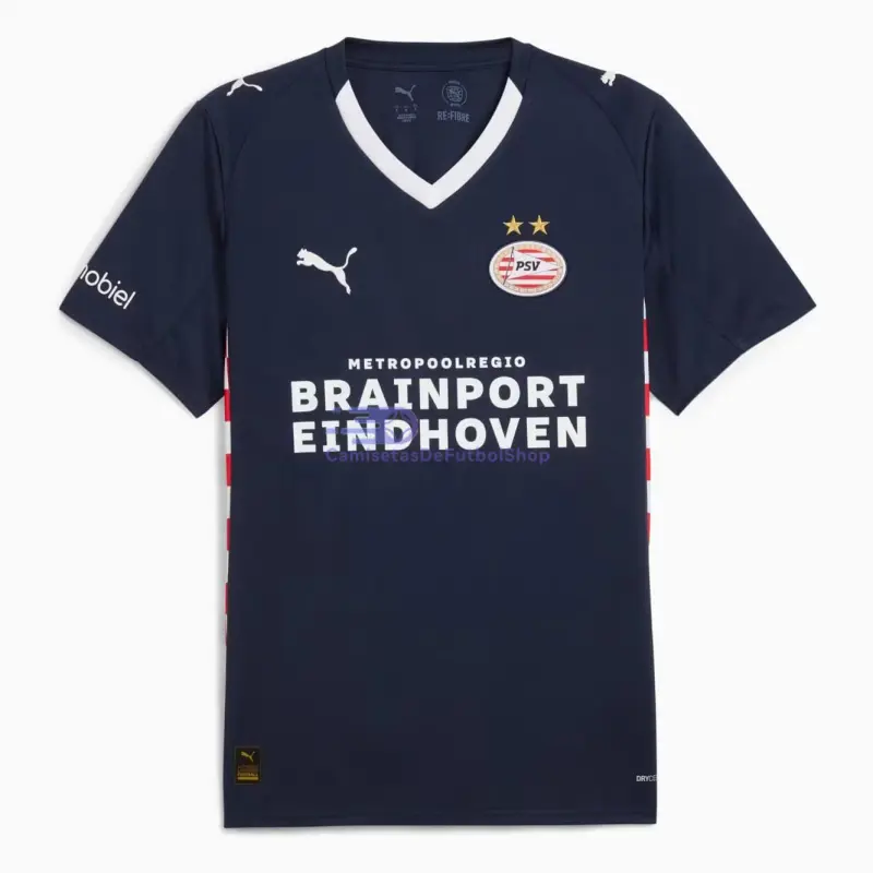 Camiseta PSV Eindhoven 2025/2026 2ª Equipación Azul Marino