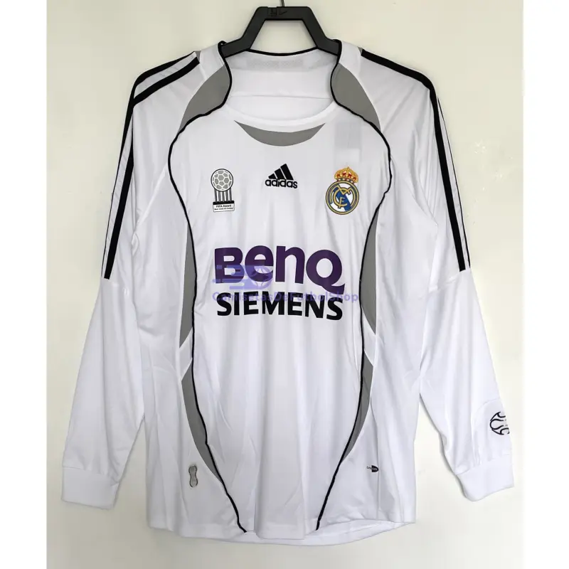 Camiseta Real Madrid 2006/07 1ª Equipación Retro ML Blanco