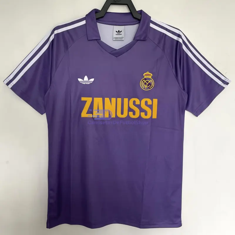 Camiseta Real Madrid 1984/85 2ª Equipación Retro Púrpura