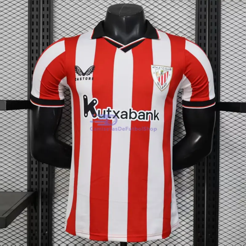 Camiseta Athletic de Bilbao 2025/2026 1ª Equipación Rojo/Blanco (EDICIÓN JUGADOR)