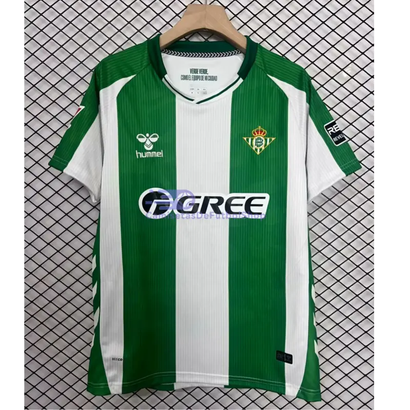 Camiseta Real Betis 2025/2026 1ª Equipación Verde/Blanco con Parche La Liga