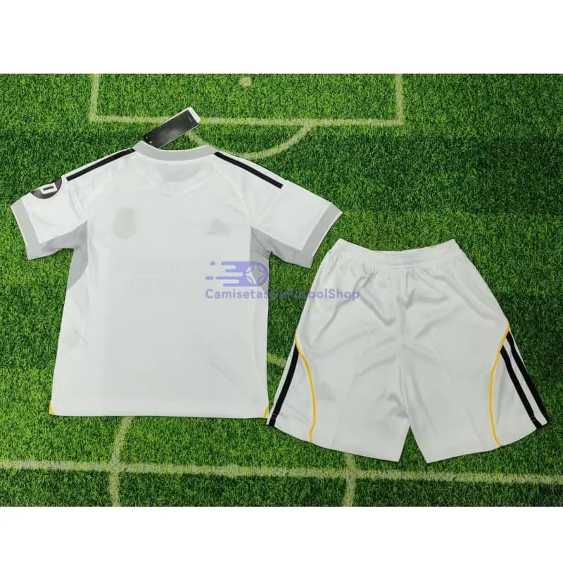 Camiseta Real Madrid 2025/2026 1ª Equipación Blanco/Gris  con Parche HP