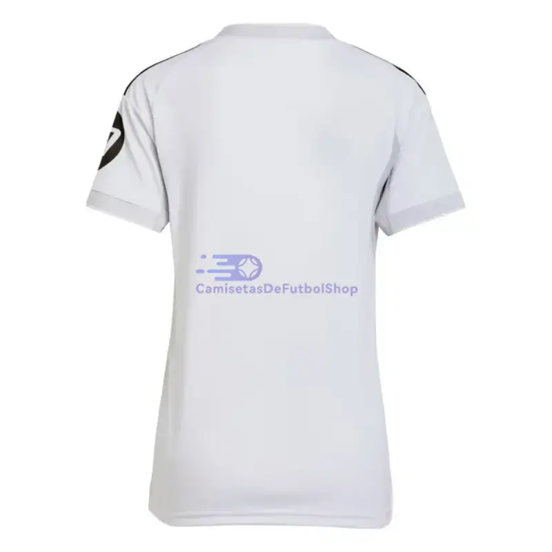 Camiseta Real Madrid 2025/2026 1ª Equipación Blanco Mujer con Parche HP