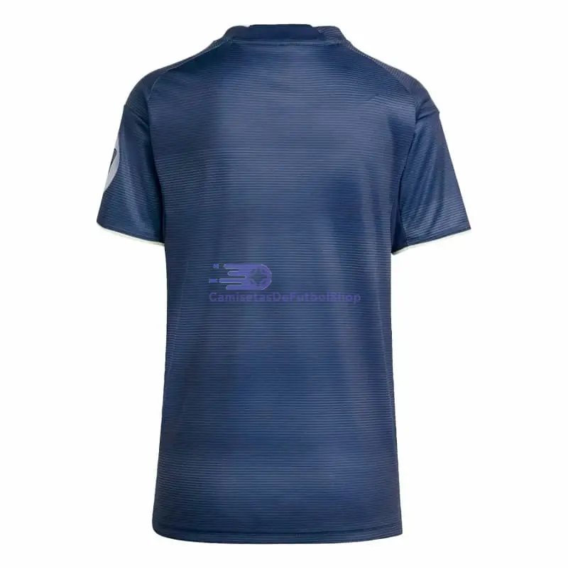 Camiseta Real Madrid 2025/2026 2ª Equipación Azul Marino Mujer con Parche HP