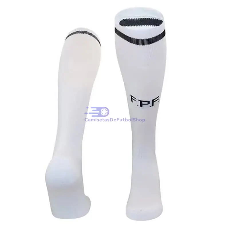 Camiseta Portugal 2025 2ª Equipación Niño Kit Blanco