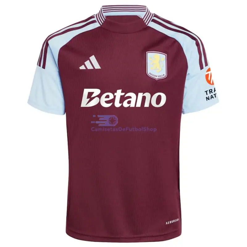 Camiseta Aston Villa 2025/2026 1ª Equipación Rojo Oscuro