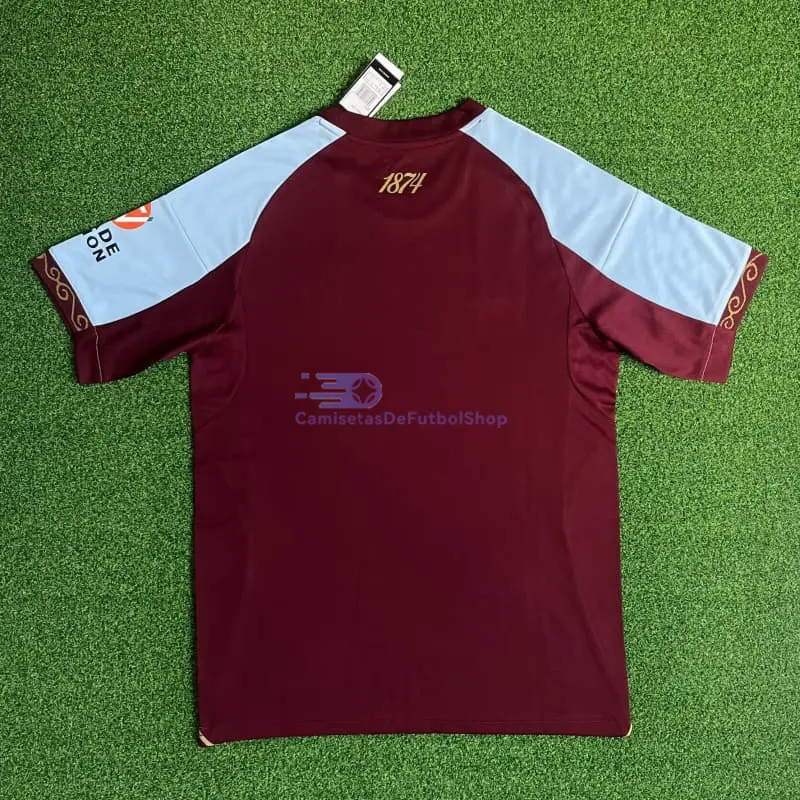 Camiseta Aston Villa 2025/2026 1ª Equipación Rojo Oscuro