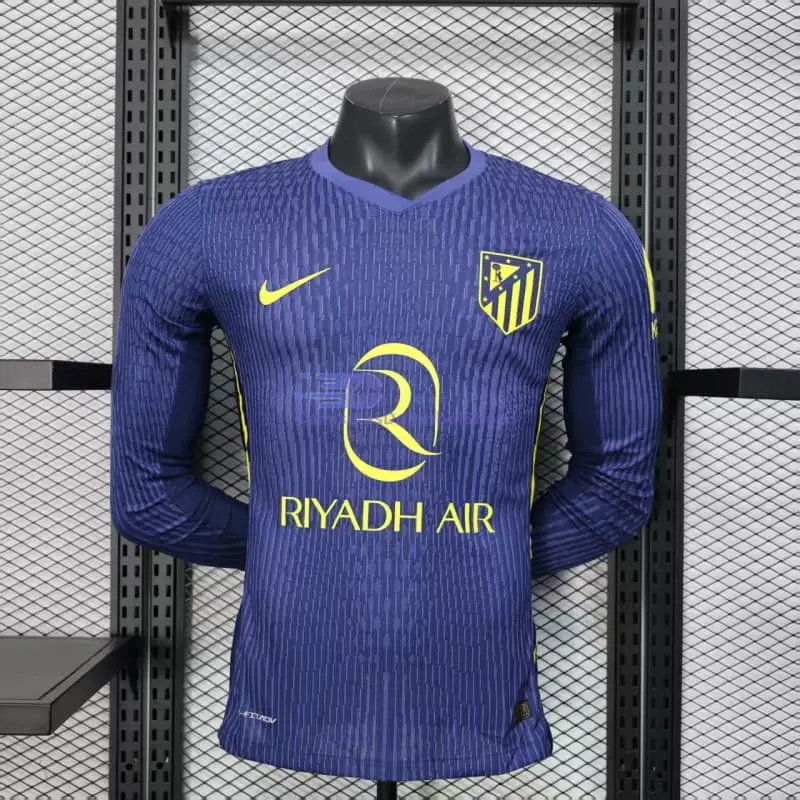 Camiseta Atlético de Madrid 2ª Equipación 2025/2026 ML Azul (EDICIÓN JUGADOR)