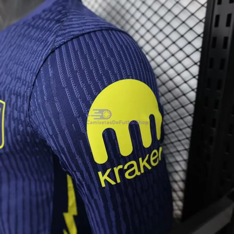 Camiseta Atlético de Madrid 2ª Equipación 2025/2026 ML Azul (EDICIÓN JUGADOR)