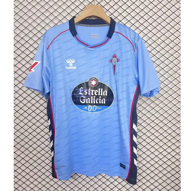 Camiseta Celta De Vigo 2025/2026 1ª Equipación Azul con Parche La Liga