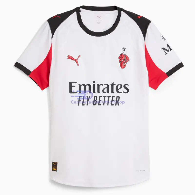 Camiseta AC Milan 2ª Equipación 2025/2026 Blanco