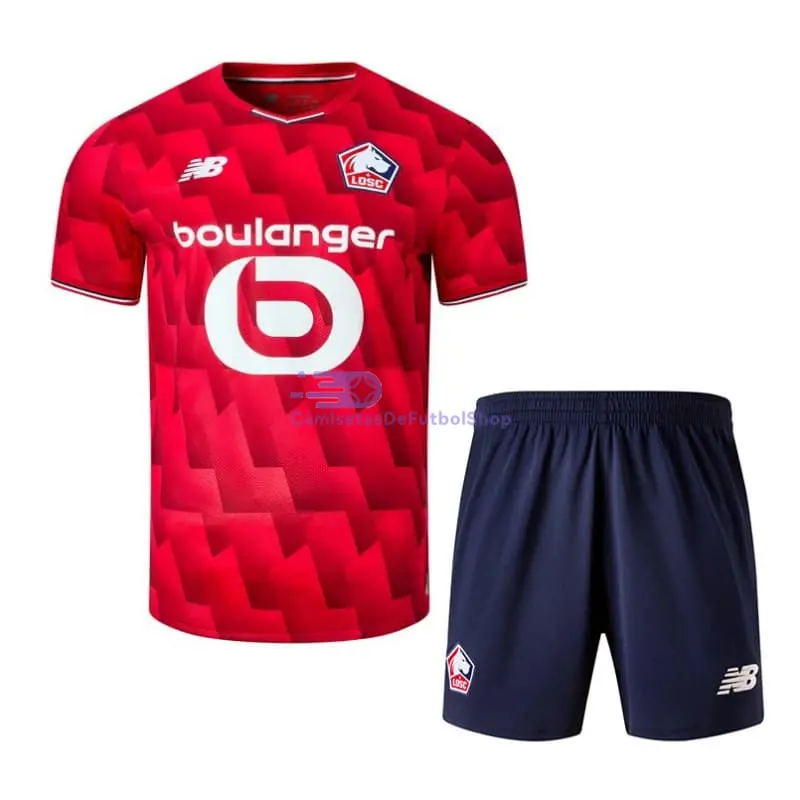 Camiseta Lille OSC 2025/2026 1ª Equipación Rojo Niño Kit