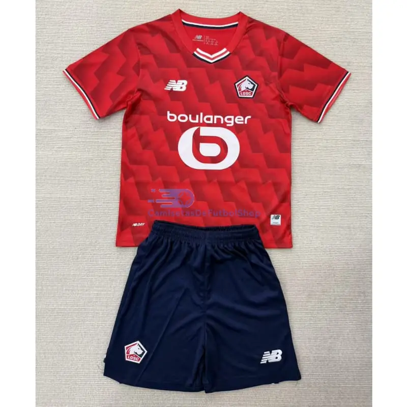 Camiseta Lille OSC 2025/2026 1ª Equipación Rojo Niño Kit
