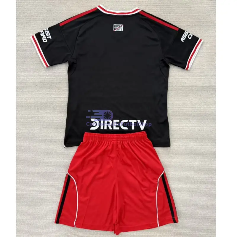 Camiseta River Plate 2025/2026 2ª Equipación Rojo/Negro Niño Kit