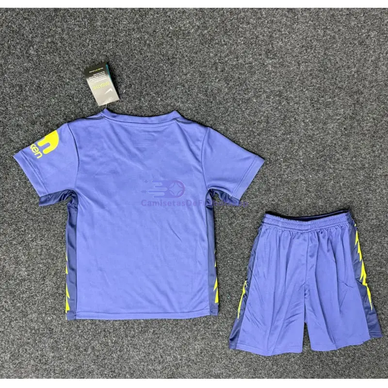 Camiseta Atlético de Madrid 2025/2026 2ª Equipación Azul Niño Kit