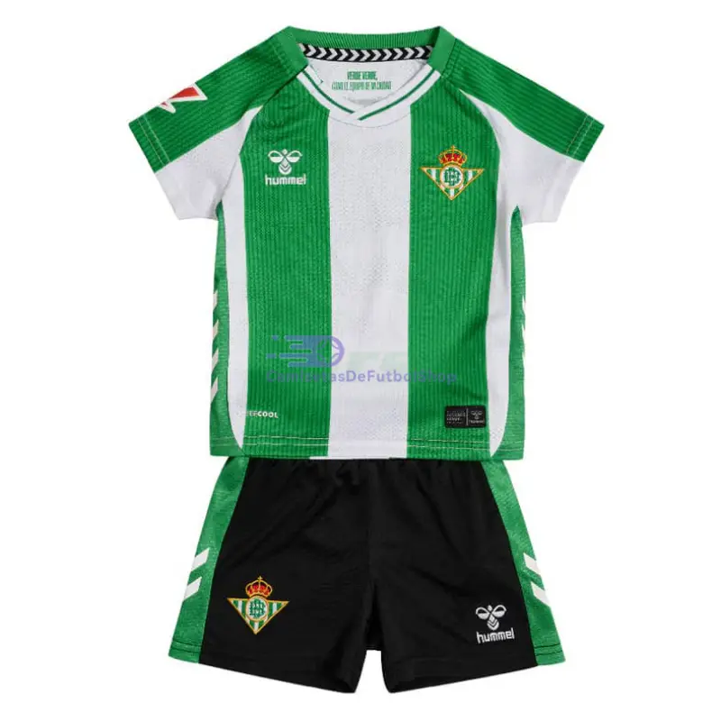 Camiseta Real Betis 2025/2026 1ª Equipación Verde/Blanco Niño Kit con Parche La Liga