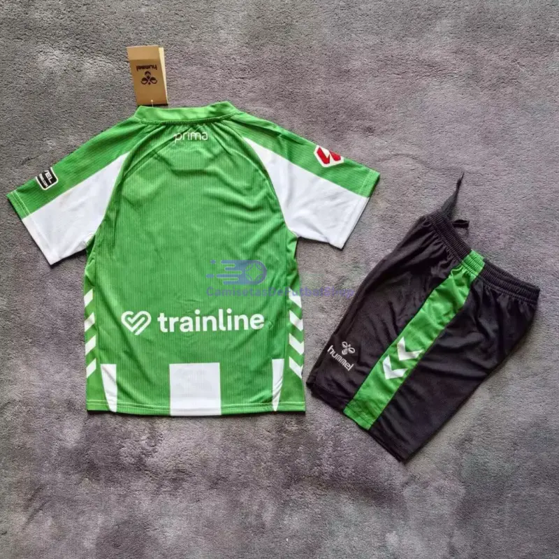 Camiseta Real Betis 2025/2026 1ª Equipación Verde/Blanco Niño Kit con Parche La Liga