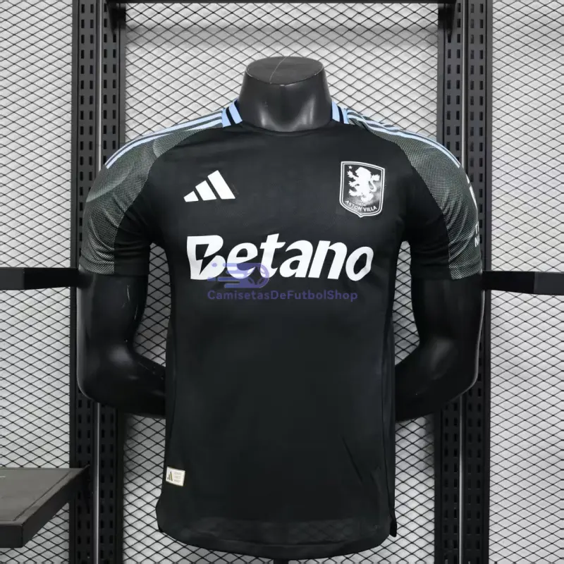 Camiseta Aston Villa 2025/2026 2ª Equipación Negro (EDICIÓN JUGADOR)