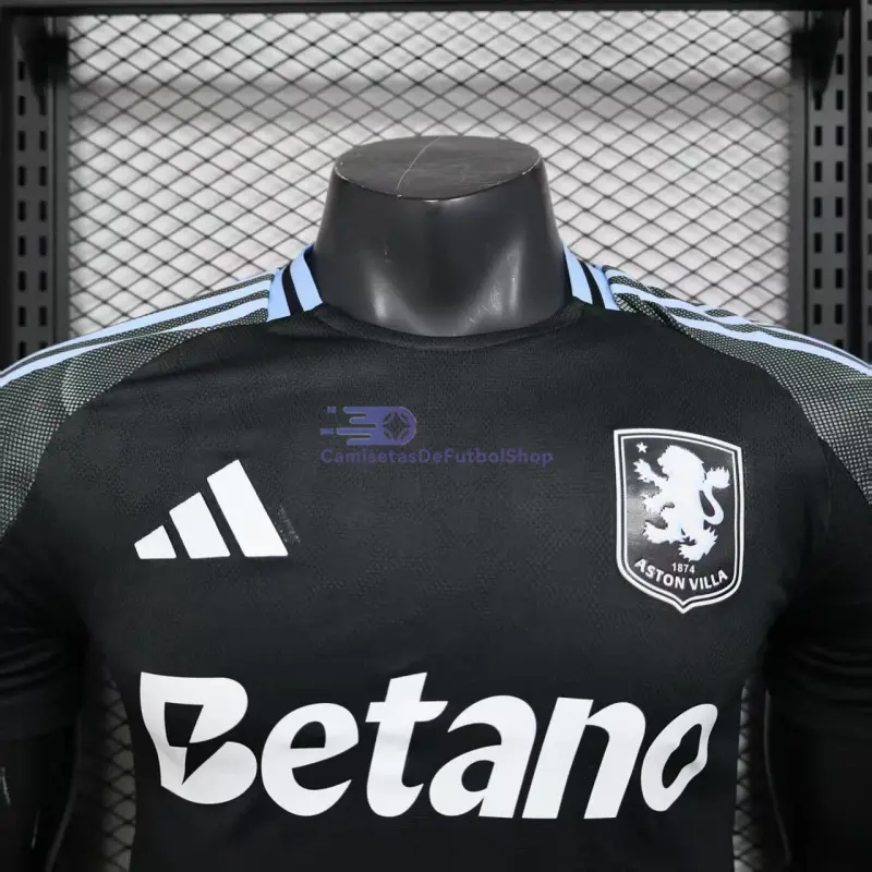 Camiseta Aston Villa 2025/2026 2ª Equipación Negro (EDICIÓN JUGADOR)