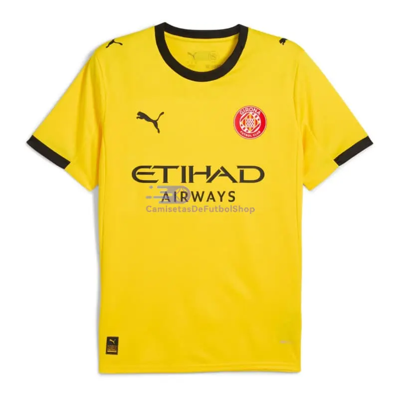 Camiseta Girona 2025/2026 2ª Equipación Amarillo