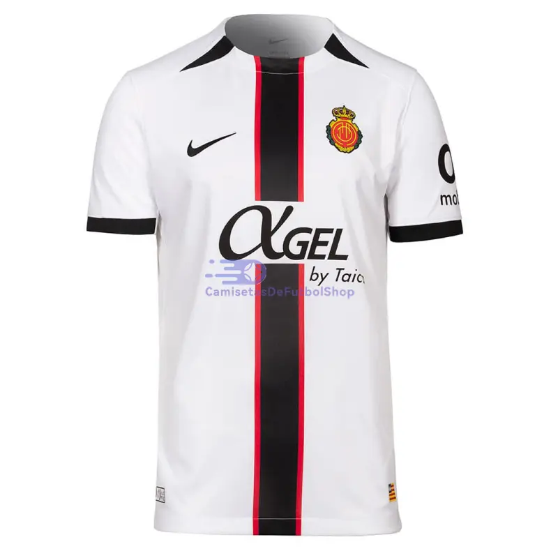 Camiseta RCD Mallorca 2025/2026 2ª Equipación Blanco con Parche La Liga