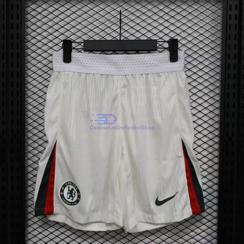 Pantalón Corto Chelsea 2025/2026 2ª Equipación Blanco (EDICIÓN JUGADOR)