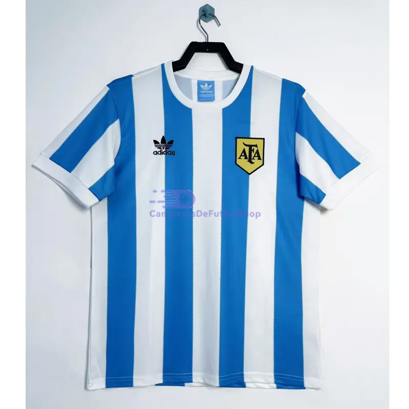 Camiseta Argentina 1978 1ª Equipación Retro Azul/Blanco