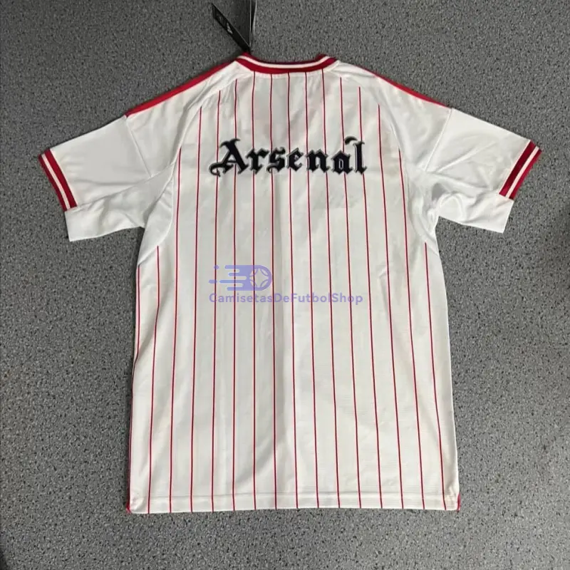 Camiseta Arsenal 2025/2026 Baseball Shirt Blanco/Rojo