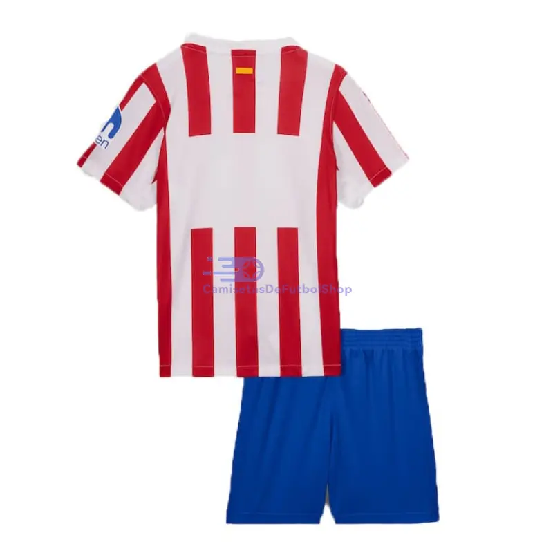 Camiseta Atlético de Madrid 2025/2026 1ª Equipación Rojo/Blanco Niño Kit
