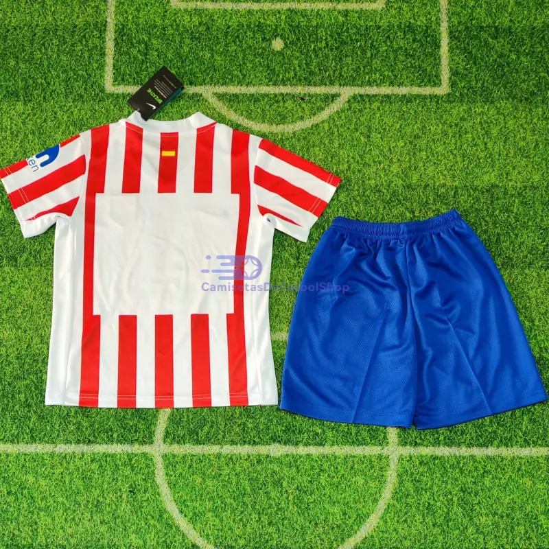 Camiseta Atlético de Madrid 2025/2026 1ª Equipación Rojo/Blanco Niño Kit