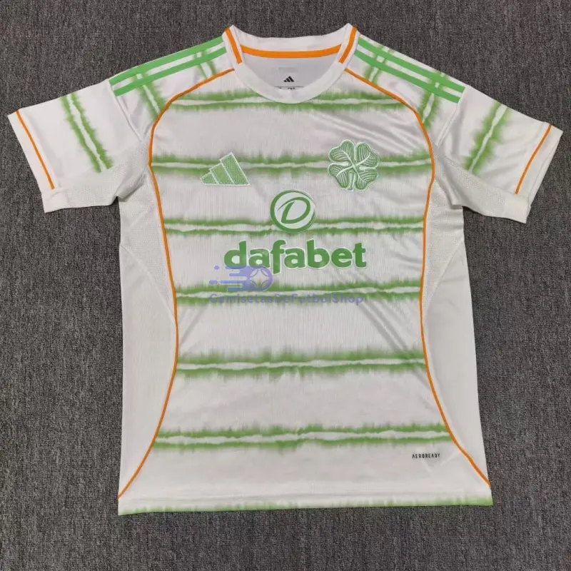 Camiseta Celtic 2025/2026 3ª Equipación Blanco/Verde Claro