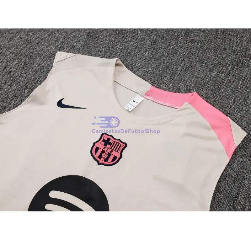 Camiseta De Entrenamiento Barcelona Sin Mangas 2025/2026 Kit Beige